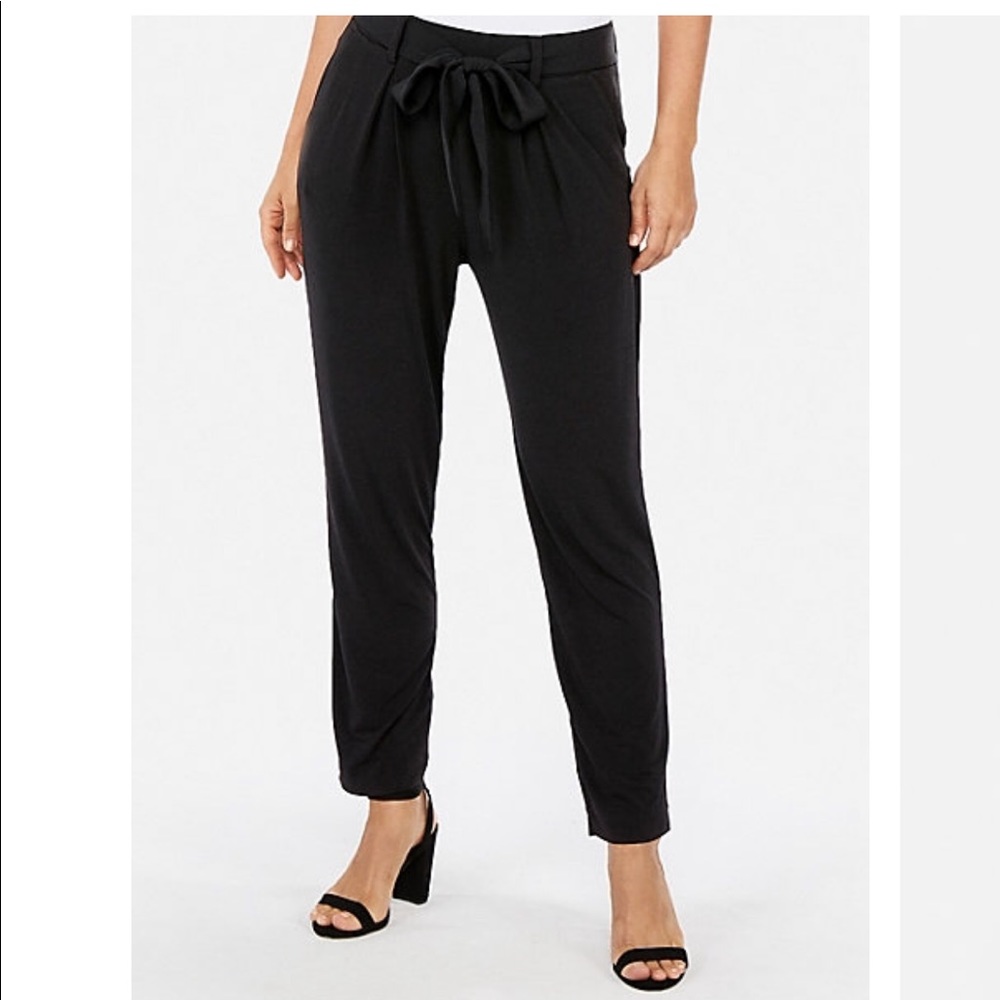 Mid Rise Jersey Sash Pant